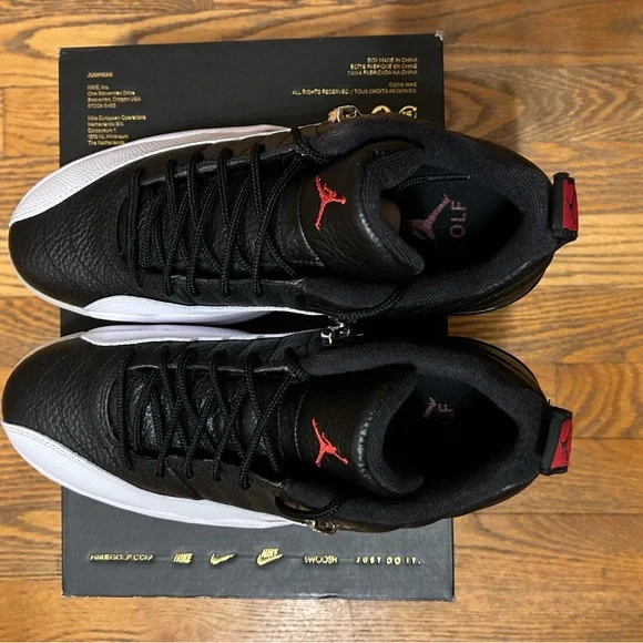 Air Jordan 12 Low “Playoffs” Golf Shoes - Picture 4 of 5
